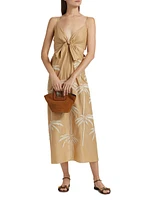 Sea Swirl Bow Midi-Dress