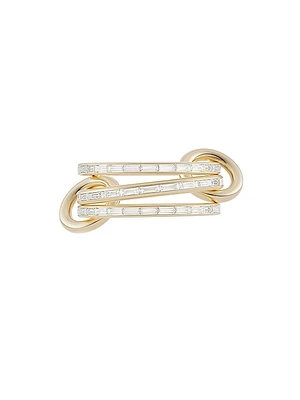Seraph Two-Tone 18K Gold & 2.00 TCW Diamond Three-Row Ring