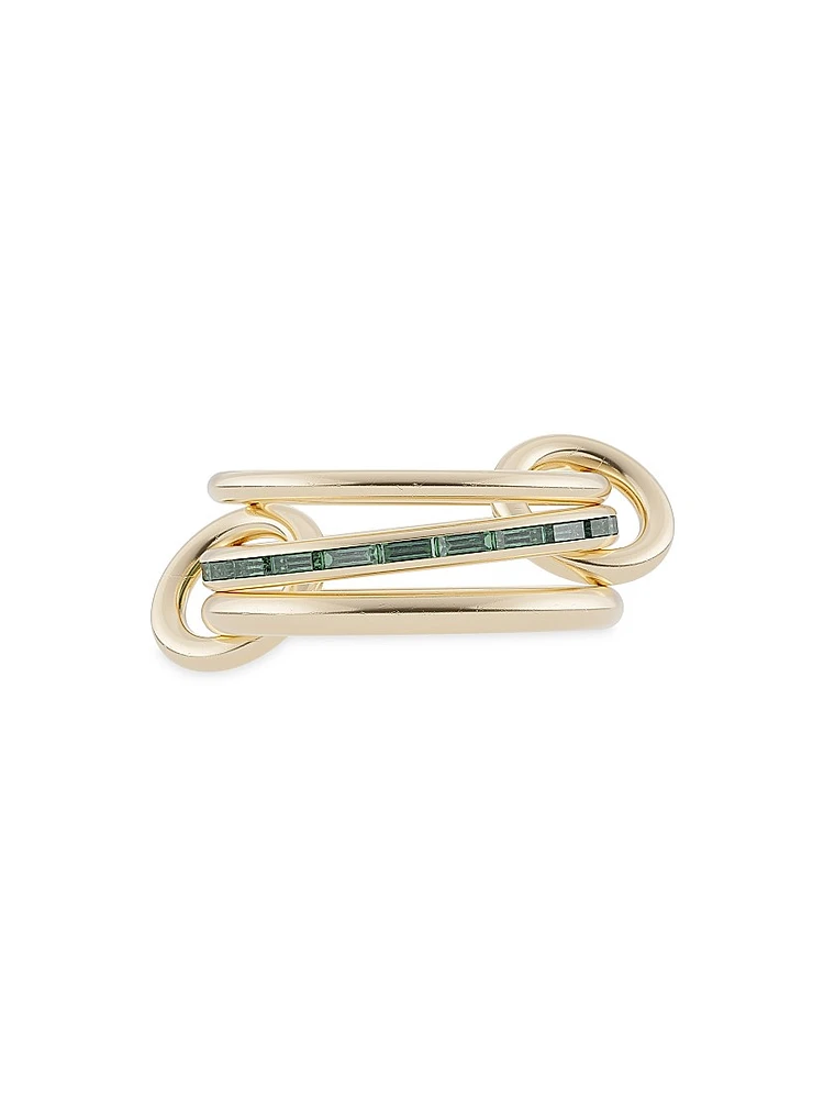 Pyrus 18K Yellow Gold & Gemstone Triple-Band Ring