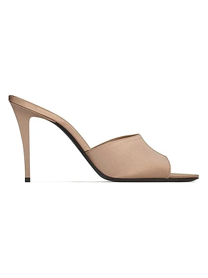 Romy Mules Satin Crepe