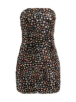 Khai Sequined Strapless Minidress