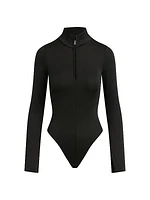 Mock-Turtleneck Long-Sleeve Bodysuit