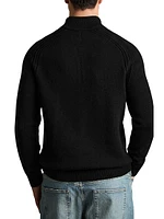 Roberts Wool-Nylon Half-Zip Sweater