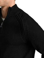 Roberts Wool-Nylon Half-Zip Sweater