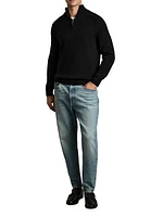 Roberts Wool-Nylon Half-Zip Sweater
