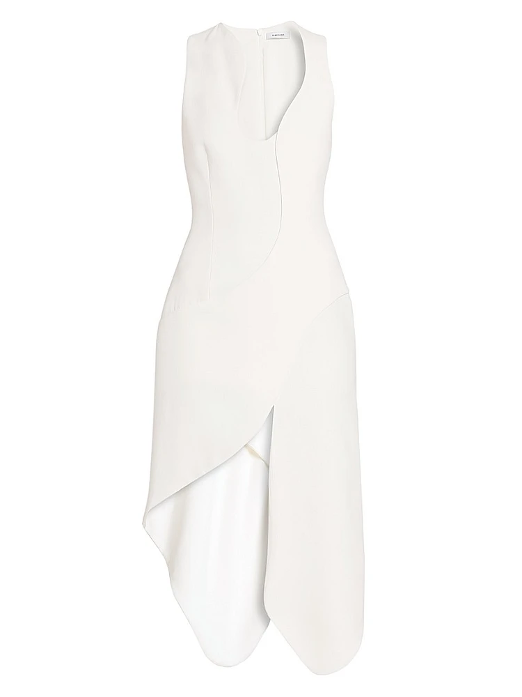 Sculpted Strech Cady Cocktail Dress