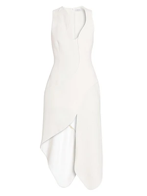 Sculpted Strech Cady Cocktail Dress