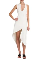 Sculpted Strech Cady Cocktail Dress