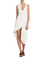 Sculpted Strech Cady Cocktail Dress