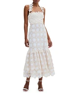Crochet Halter Midi-Dress
