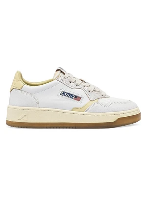 Medalist Mesh & Leather Low-Top Sneakers