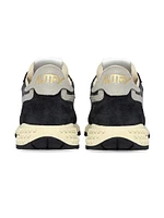 Reelwind Mesh & Leather Low-Top Sneakers