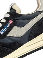 Reelwind Mesh & Leather Low-Top Sneakers
