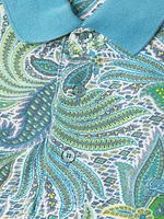 Paisley Cotton Polo Shirt