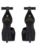 4G Liquid Platform Sandals Satin