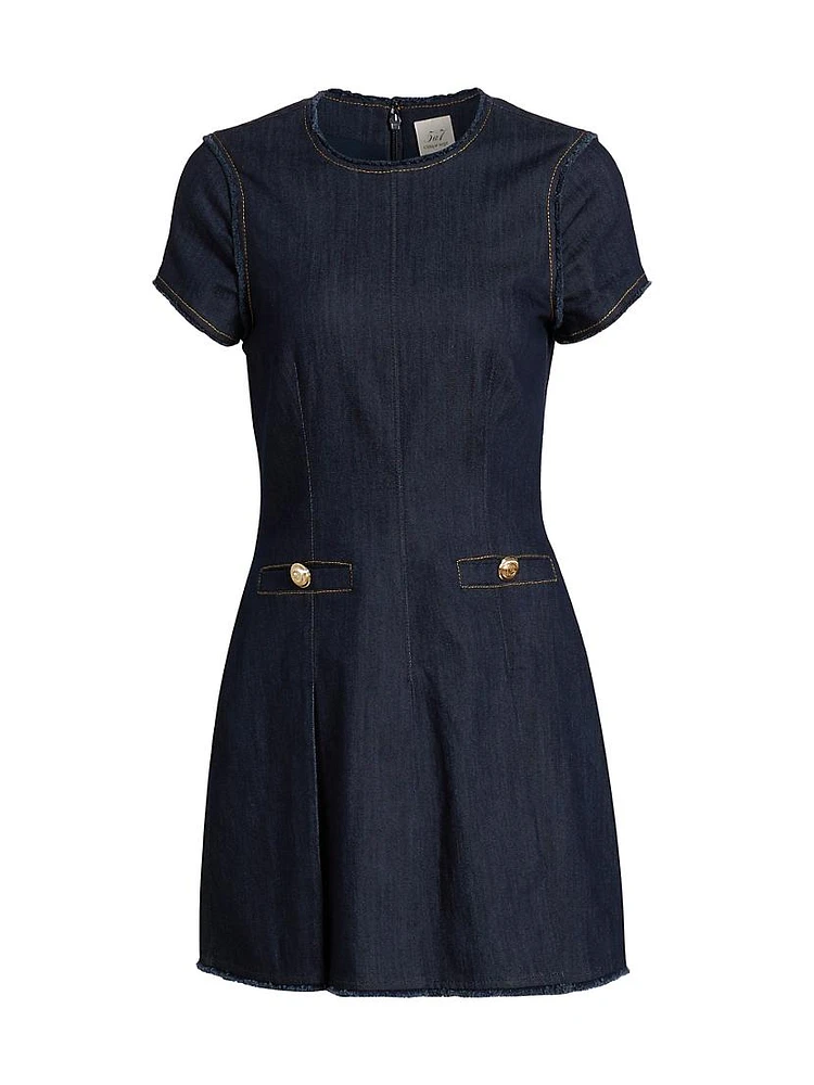 Nova Denim Sheath Minidress
