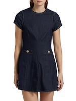 Nova Denim Sheath Minidress