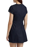 Nova Denim Sheath Minidress