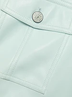 Holly Vegan Leather Puff Sleeve Jacket