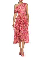 Katia Floral Chiffon Midi dress
