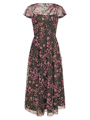 Mariah Beaded A-Line Cocktail Dress