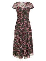 Mariah Beaded A-Line Cocktail Dress