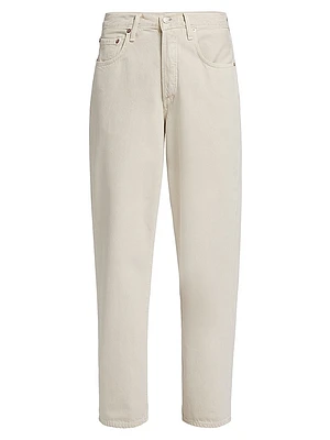 V-Waist Baggy Straight-Leg Jeans