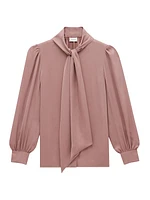 Blouse in Silk Charmeuse