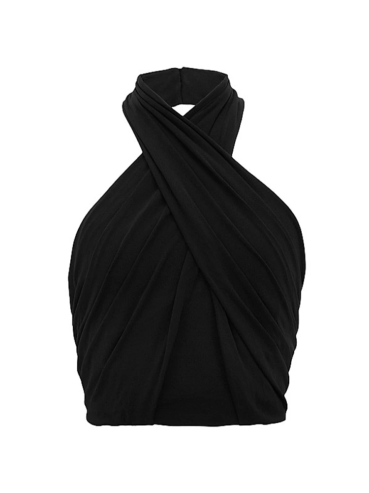Halter Top in Stretch Jersey