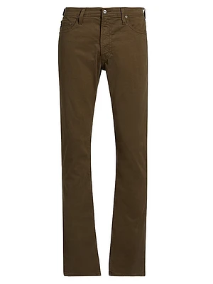 Tellis Cotton Straight-Leg Slim-Fit Pants