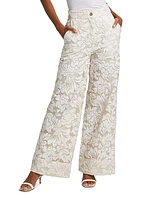 Suri Floral Wide-Leg Pants
