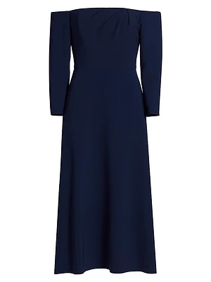 Off-the-Shoulder Midi-Dress