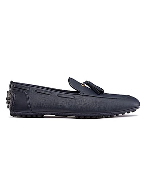 Calfskin Leather Tassel Driving Shoes
