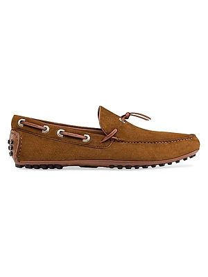 Suede and Calfskin Leather Driving Shoes