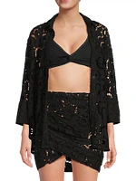 Black Sun Eyelet Shirt