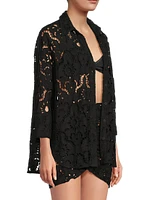 Black Sun Eyelet Shirt