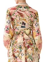 Camilla x White Lotus Cropped Wrap Shirt