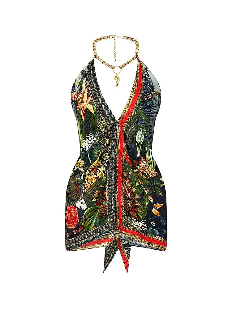 Camilla x White Lotus Knotted Scarf Top