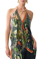 Camilla x White Lotus Knotted Scarf Top