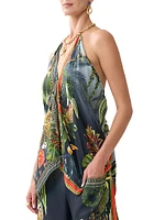 Camilla x White Lotus Knotted Scarf Top