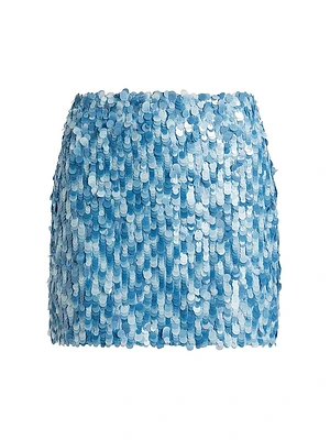 Modern Sequin Miniskirt