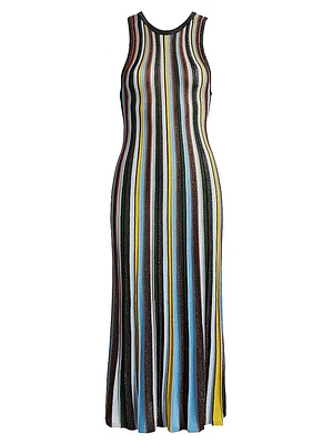 Striped Tank Midi-Dress