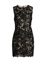 Garden Lace Sheath Minidress