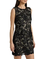 Garden Lace Sheath Minidress