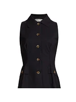 Sumio Jersey Sleeveless Blazer Top