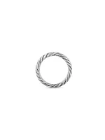 Cable Band Ring Sterling Silver, 3.4MM