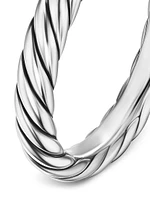 Cable Band Ring Sterling Silver, 3.4MM