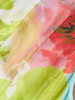 Ophelia Floral Seamed Fit & Flare Midi-Dress