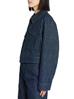 Denim Crop Jacket