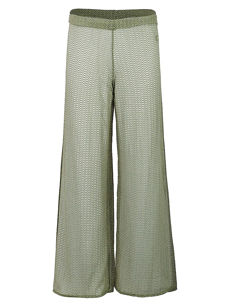 Gem Mesh Cover-Up Pants